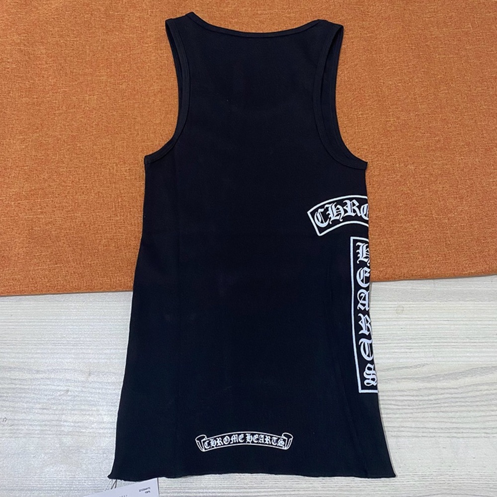 Chrome Hearts Black Ribbed Tank - Picture 6 of 7